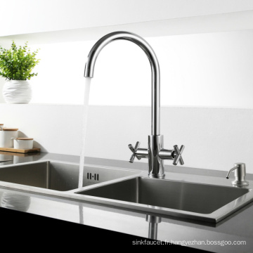 Mélangeur d&#39;eau de cuisine en laiton Wotai Swivel Wt1022CH-E-Kf